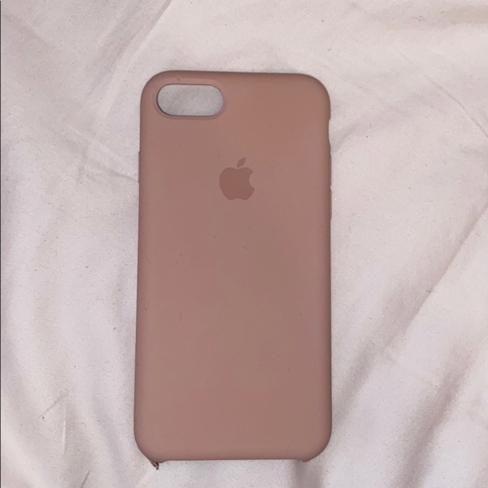 Apple silicone pink case